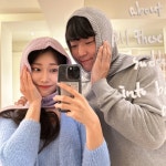 룩룩 바라클라바 니트 남녀공용 발라클라바 꽃샘추위 방한 후드넥워머 발렌타인데이선물 핏똑딱바라클라바 인디고블루