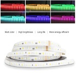 GLEDOPTO RGB CCT LED 스트립 라이트 IP65 방수 IP20 테이프 SMD 5050 2835 24V WW CW 5M 01 RGBCCT 01 5M not wat