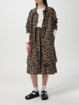 아스페시 여성 아스페시 웨이 레오파드 프린트 플레어 스커트 60226SPOTTED
