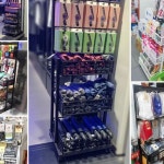 화장품 타공 철제 가판대 트레이 선반 애경마트 수납