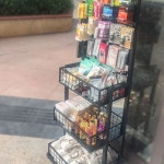 화장품 타공 철제 가판대 트레이 선반 애경마트 수납