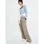 에잇세컨즈 코튼 투턱 와이드 팬츠 355221LY1A