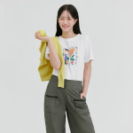 베스띠벨리 베스띠벨리 드로잉 그래픽 반팔 티셔츠 BKIBE2822