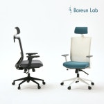 바른자세연구소 컴퓨터 책상 의자 사무용 사무실 학생 메쉬 공부 의자 올리브그린 조절팔세트 나일론다리 LAB01