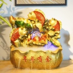 인공 3 잉어 실내 천연가습 물멍 분수대 행운의 폭포수 1 1402잉어30 21