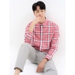 라이프로그 라이프로그 체크 긴팔 셔츠 CO MCWSN205