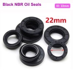 샤프트 NBR 2 5 10PCS 립 이중 7 8 가스켓 오일 니트릴 32 35 38 40 42 45 47 48 50 52 ID 고무 검정색 씰링 TC-22 5