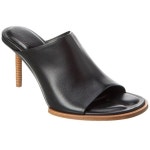 자크뮈스 레 뮬 론드 카레 가죽 Les Mules Rond Carre Leather Mule