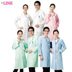 HBLN 파스텔 의사 가운위생복유니폼 파스텔블루 남 105 DU112