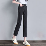 꽃소담 여성 키작은 7부8부9부 스판 스트레이트 일자핏 청바지 QL84 블랙8부 29 55-60kg