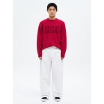 에잇세컨즈 레터링 프린트 라운드 니트 265351CY36