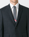 톰브라운 톰브라운 그로그랭 스트라이프 타이 다크 Thom Browne Grosgrain Stripe Tie Dark