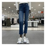 Calvin Klein Jeans 캘빈클라인진 캘빈클라인여성 하이라이즈 슬림 부츠컷 앵클 데님 팬츠 J2244 800390