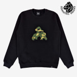 지오메트릭 그라운드 남녀공용 크루넥 스웻셔츠