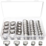 상자 포장 스테인레스 스틸 아메리칸 스타일 목구멍 클램프 박스 조합 40PCS
