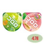 코코로 젤리 혼합 4개 샤인머스캣 48g 2개 복숭아 40g 2개