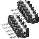 greencycle GREENCYCLE Brother Ptouch 라벨 메이커 TZe-261 TZe261 1 4 라미네이트 TZ261 TZ-261 3