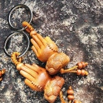 소원성취 복숭아나무 연꽃 합장 키링 열쇠고리