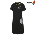 여미지 마코 라운드넥 포켓 배색 반팔 원피스 MMW2OP04