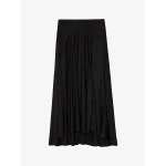 쟈딕앤볼테르 잔느 자카드 프린트 하이 라이즈 실크 미디 스커트 Autumn Winter 2024 NOIR R04379552