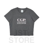 코드그라피 코드그라피 티셔츠 IST 여성 스퀘어 로고 반소매 티셔츠 CBEUWTS207