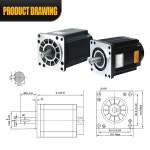 CNC 밀링용 3 상 스텝퍼 모터 NEMA 42 110 8Nm 12Nm 16Nm 20Nm 24Nm 110BYG350A 110BYG350B 110BYG350C 11