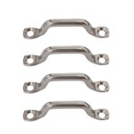 4PCS 스테인레스 손잡이 버클 로프 스틸 찬장 캐비닛 핸들 당겨 부엌 도어 서랍 4 PCS