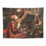 존 윌리엄 워터하우스 태피스트리 침실 장식 1개 2 50x60in