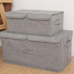 패브릭수납함 트윈커버 대형 페브릭수납함 패브릭수납박스