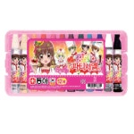 유치원 학교 학원 미술 수업 캐릭터 크레파스 12색 여