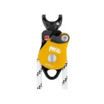 워커가 장착된 매우 출력의 PETZL 유니 스핀 L2 더블 풀리 One Size