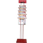 RED A4 4단 모던스타일 카다로그 스탠드 CDS-5R