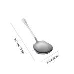 스테인레스 스틸 대형 쌀 숟가락 인체 공학적 금속 서빙 스푼 주방 Flatware 샐러드 파스타 용기구 제공
