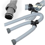 편리한 2구 배수호스 형상 싱크대 배수관 연결 배수호스 삼정크린배수호스 씽크대호수