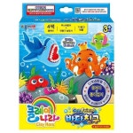 클레이나라 - 바다친구 클레이 세트 미니어쳐 고무찰흙 돌봄 교실 칼라 점토 공예 재료 만들기 소근육발달