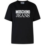 모스키노 24FW 모스키노 반팔 티셔츠 Jeans 로고 프린트 크루넥 1555 J0706 82371555