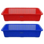 플라스틱 소쿠리 사각 채반 바구니 - 5호 색상랜덤