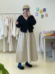 롱 골지 민소매 데일리 캡나시 원피스