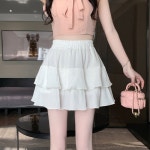 히또리 데일리 밴딩 캉캉 플리츠 미니 스커트 P0604