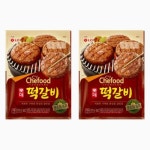 Chefood 롯데떡갈비 245g 2개 집밥 엄마밥상 혼밥 맥주안주 도시락반찬 밥반찬 엄마손맛 야식 바삭함