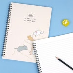 냥냥스테이 노트 소프트 학생 유선 스프링 노트 랜덤