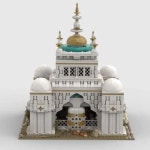 클래식 신전 모델 Moc 빌딩 브릭 아라비아 성전 기술 모듈러 블록 선물 크리스마스 장난감 DIY 세트 조