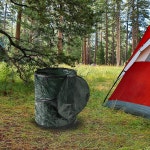 29 5갤런 팝업 야외 쓰레기통 - 파티용 접이식 쓰레기통 마당 또는 세탁용 웨이크먼의 캠핑 액세서리