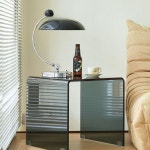 투명아크릴 유리 사이드테이블 거실침실