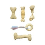 제이제이펫 강아지 치발기 고무 장난감 파스텔