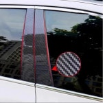 자동차 창문 프레임 기둥 포스트 트림 스티커 컬럼 커버 스타일링 1개 2 carbon fiber
