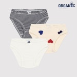 쁘띠바또 쁘띠바또 여아 오가닉 하트 패턴 브리프 3 PACK MC NTM21VF43F