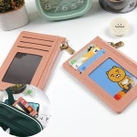 5포켓 카드 명함 신분증 동전 보관 지갑 핑크1P 카드 WFL6LLS