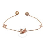 스와로브스키 스와로브스키 다즐링 Swan 브레이슬릿 팔찌 멀티컬러 로즈골드 톤 플레이트 5485876