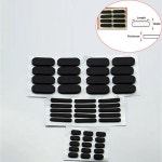 10PC ANTI 자체 접착 실리콘 패드 캐비닛 바닥 장비 보호기 피트 고무 타원형 매트